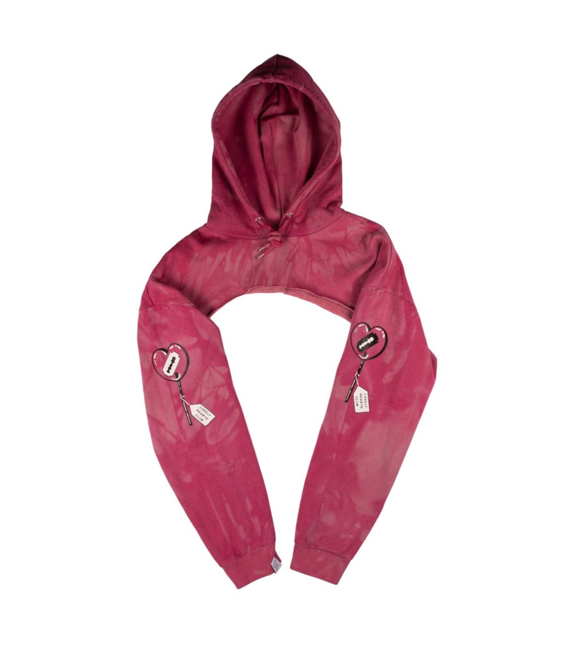 'LONELY HEART' CLUB SUPER CROP HOODIE