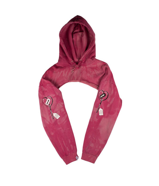 'LONELY HEART' CLUB SUPER CROP HOODIE