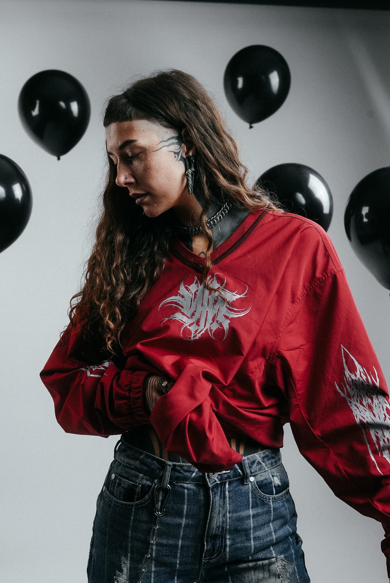 UPCYCLED RED NIKE GOLF LONG SLEEVE