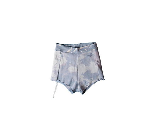 Light Blue shorts with silver Studs & Tie Details.