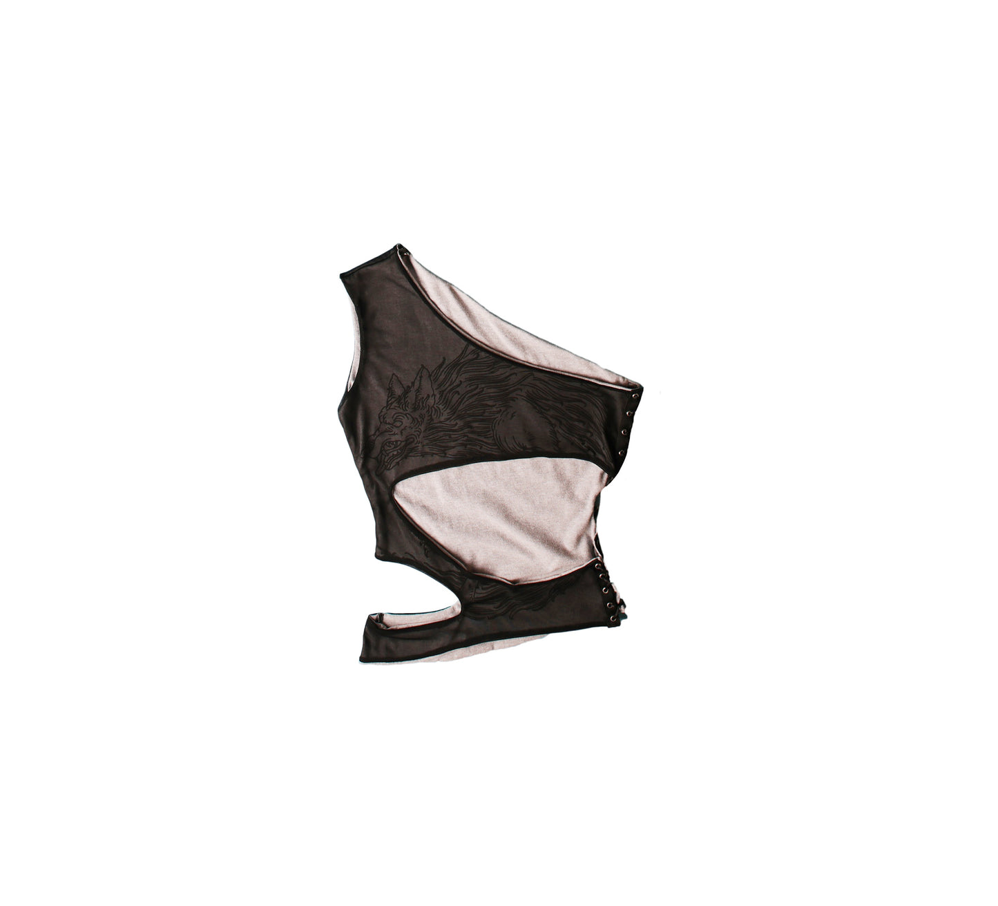 Asymmetrical Cut-Out Top der Grimm