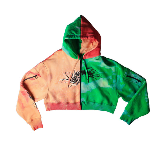 Mi Parti - Sleeve Pocket Crop Jacket