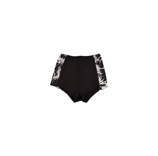 Black Shorts YH printed fabric