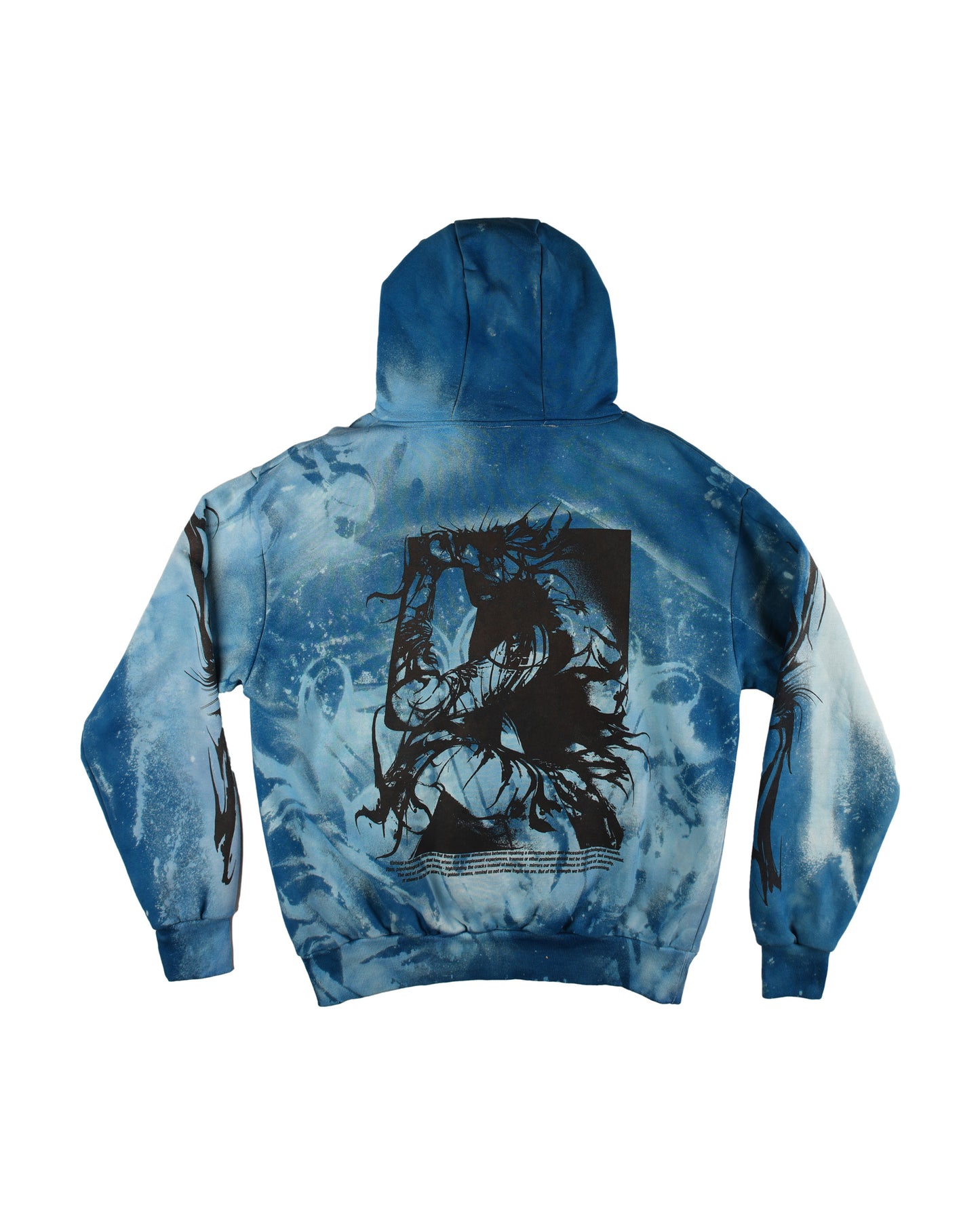 Kintsugi - Blue Edition Hoodie by @kirsten.tattoo