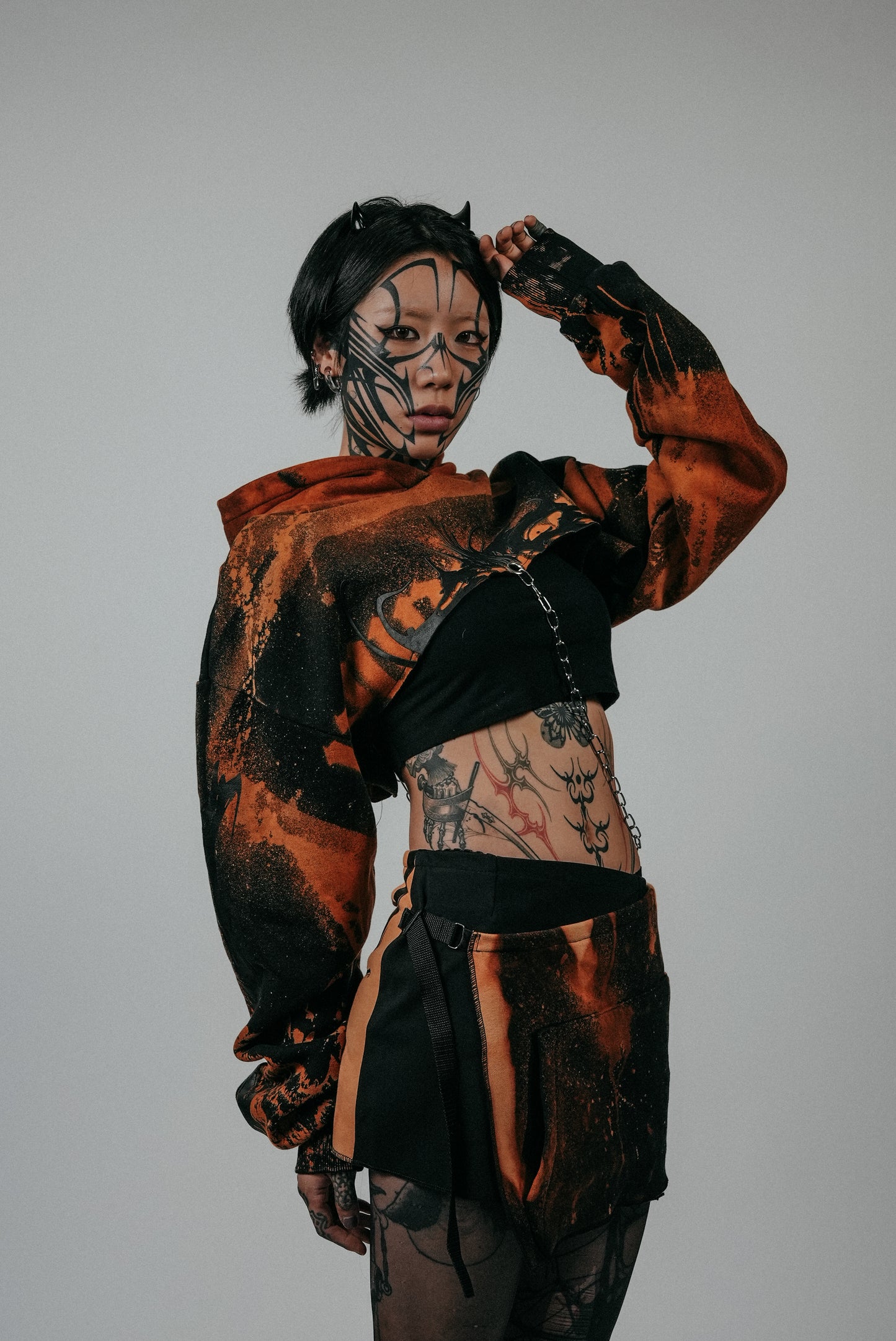WAIST CHAIN HOODIE by Mademoiselle Opossum