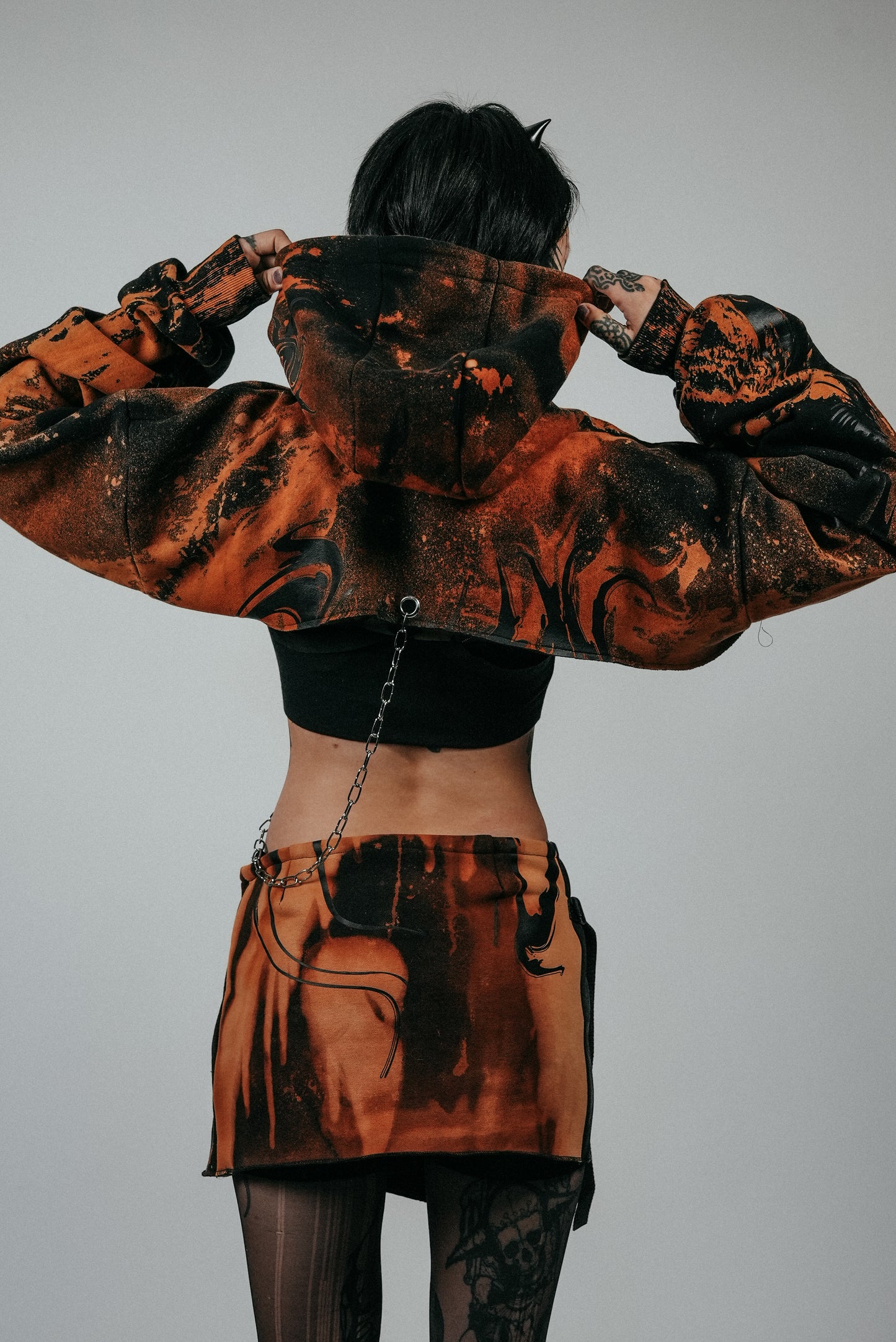 WAIST CHAIN HOODIE by Mademoiselle Opossum