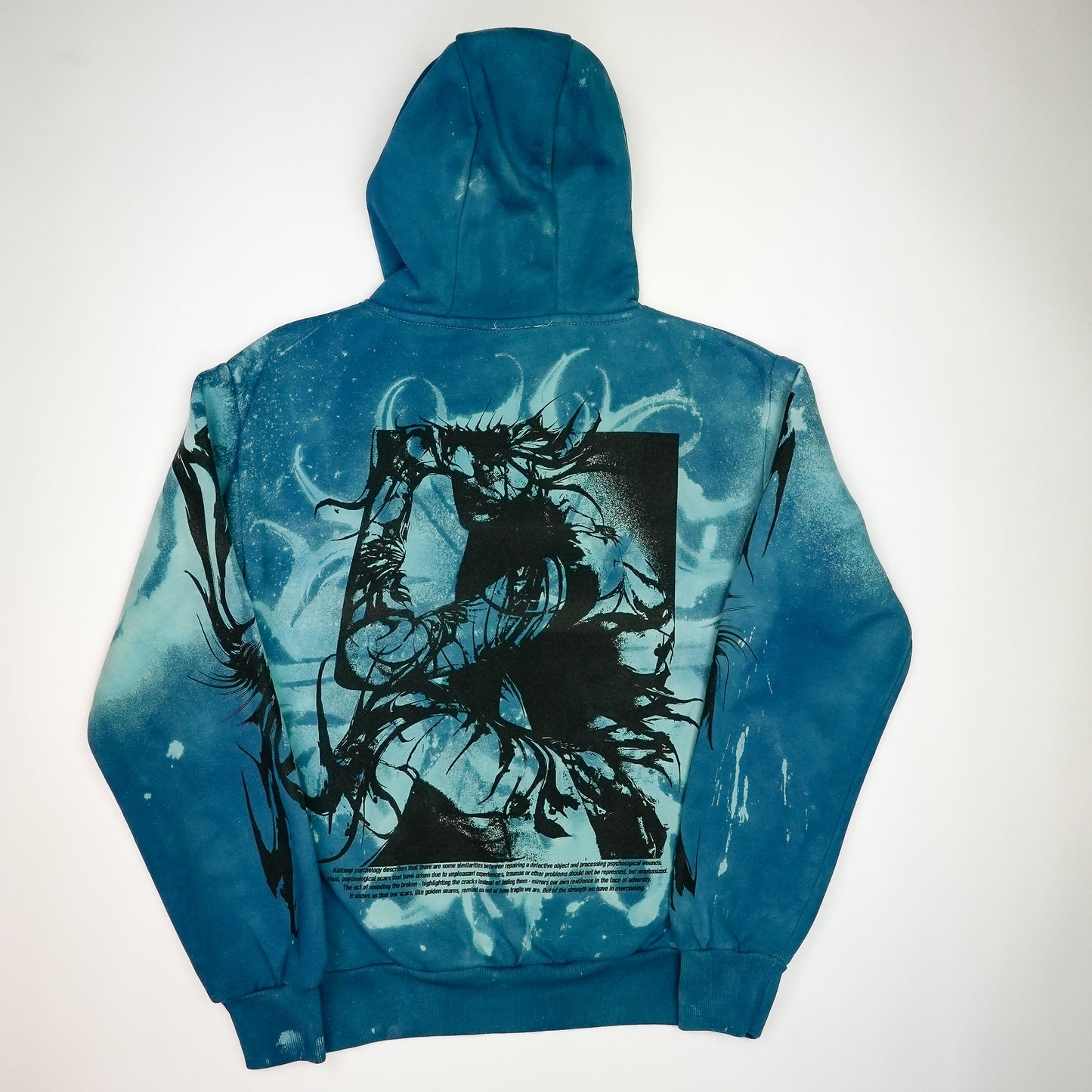 Kintsugi - Blue Edition Hoodie by @kirsten.tattoo