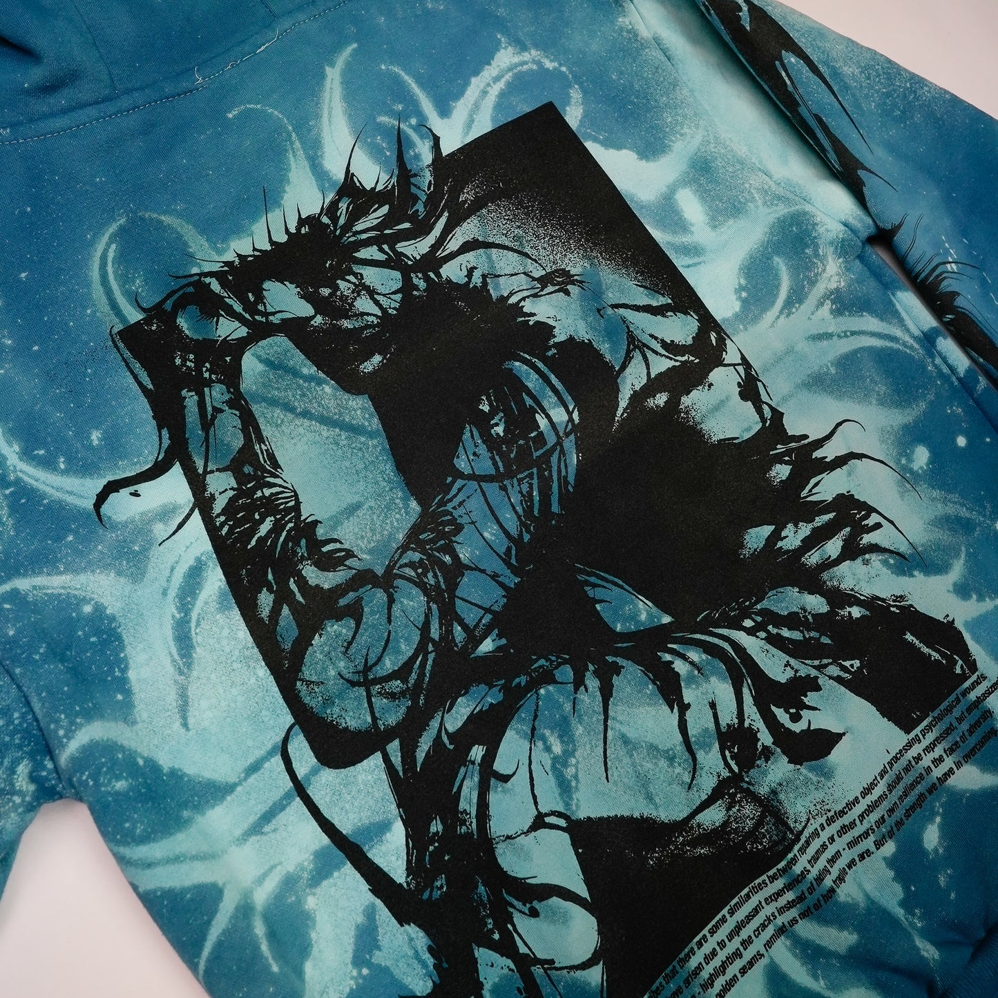 Kintsugi - Blue Edition Hoodie by @kirsten.tattoo