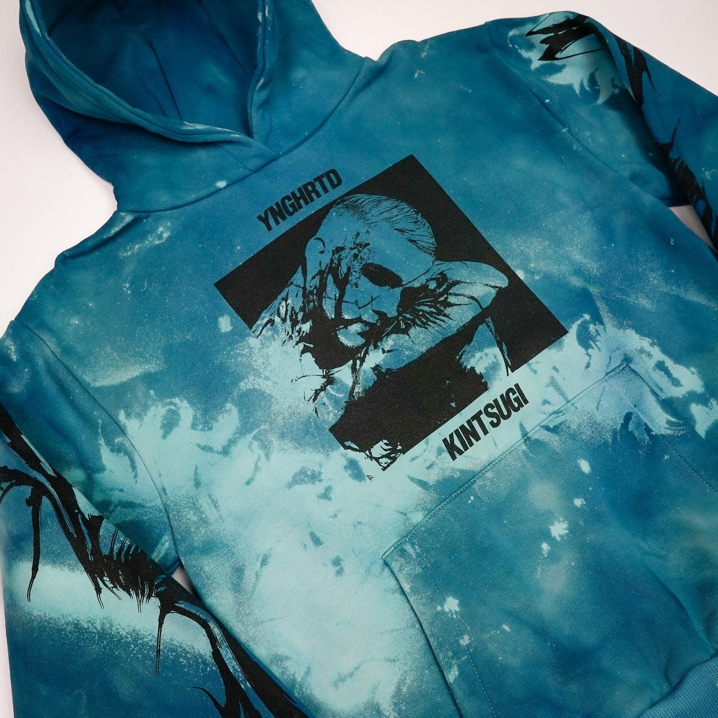 Kintsugi - Blue Edition Hoodie by @kirsten.tattoo
