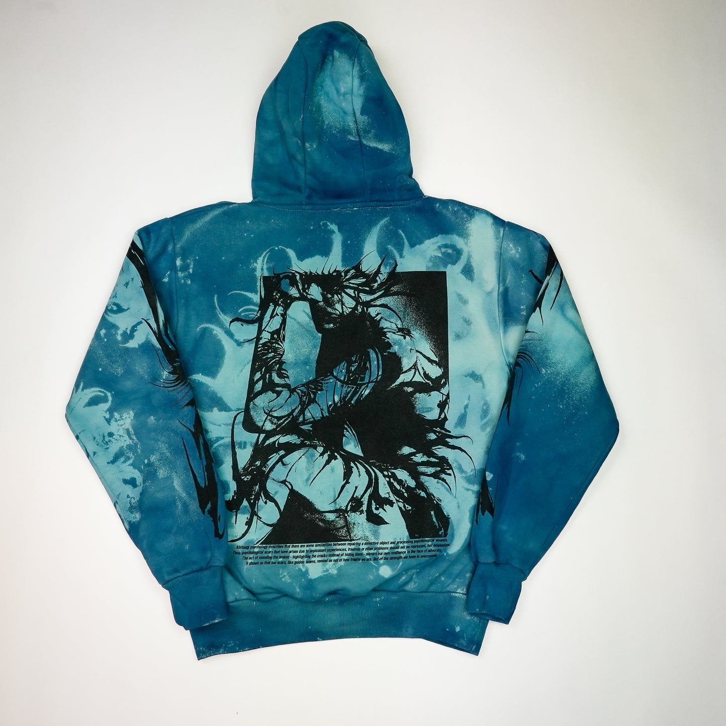Kintsugi - Blue Edition Hoodie by @kirsten.tattoo