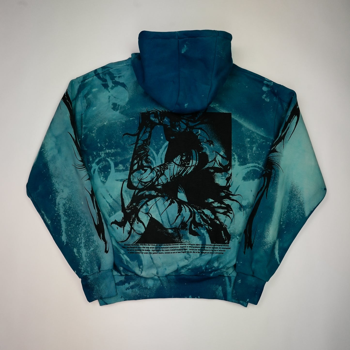 Kintsugi - Blue Edition Hoodie by @kirsten.tattoo