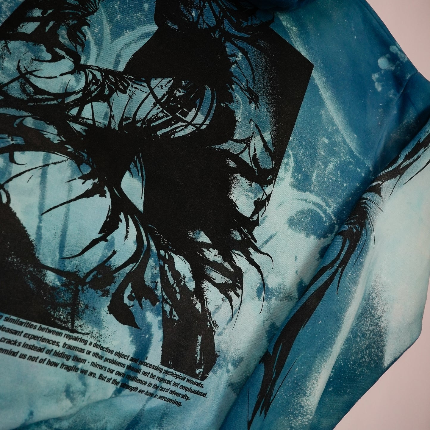 Kintsugi - Blue Edition Hoodie by @kirsten.tattoo