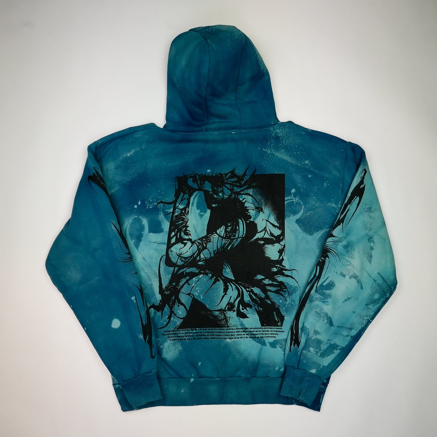 Kintsugi - Blue Edition Hoodie by @kirsten.tattoo