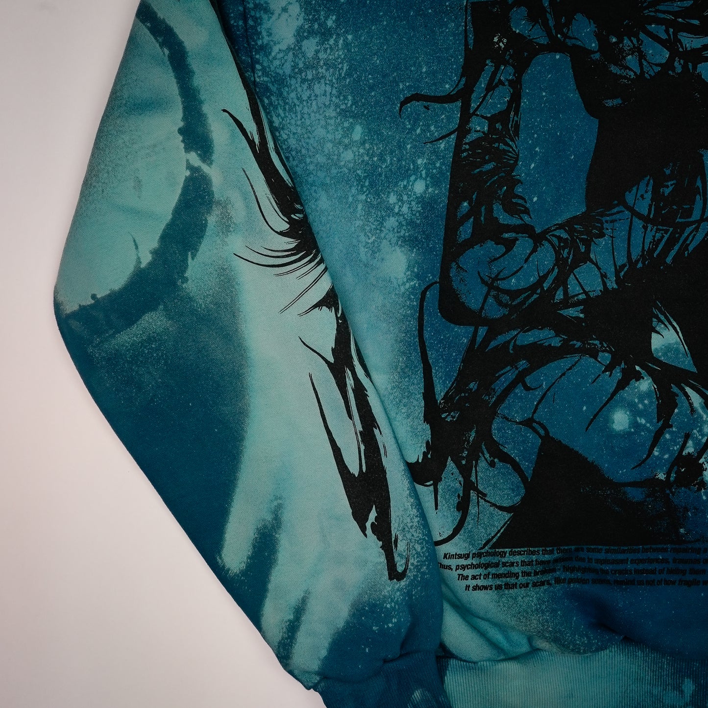 Kintsugi - Blue Edition Hoodie by @kirsten.tattoo