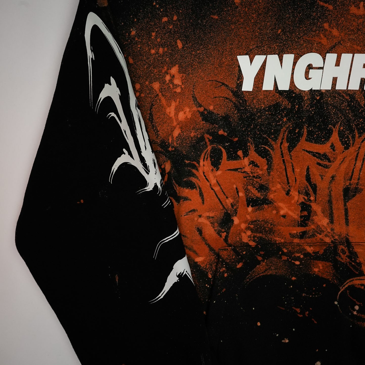 YUMA Hoodie Custom Bleached by @kirsten.tattoo
