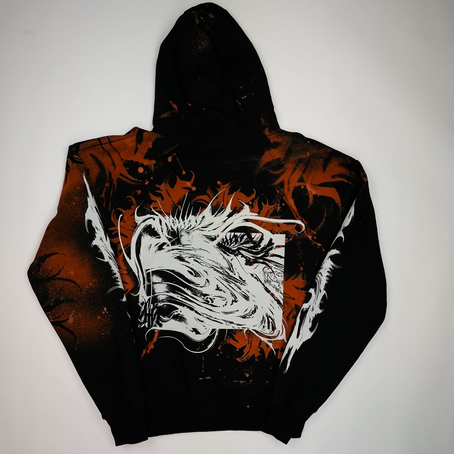 YUMA Hoodie Custom Bleached by @kirsten.tattoo