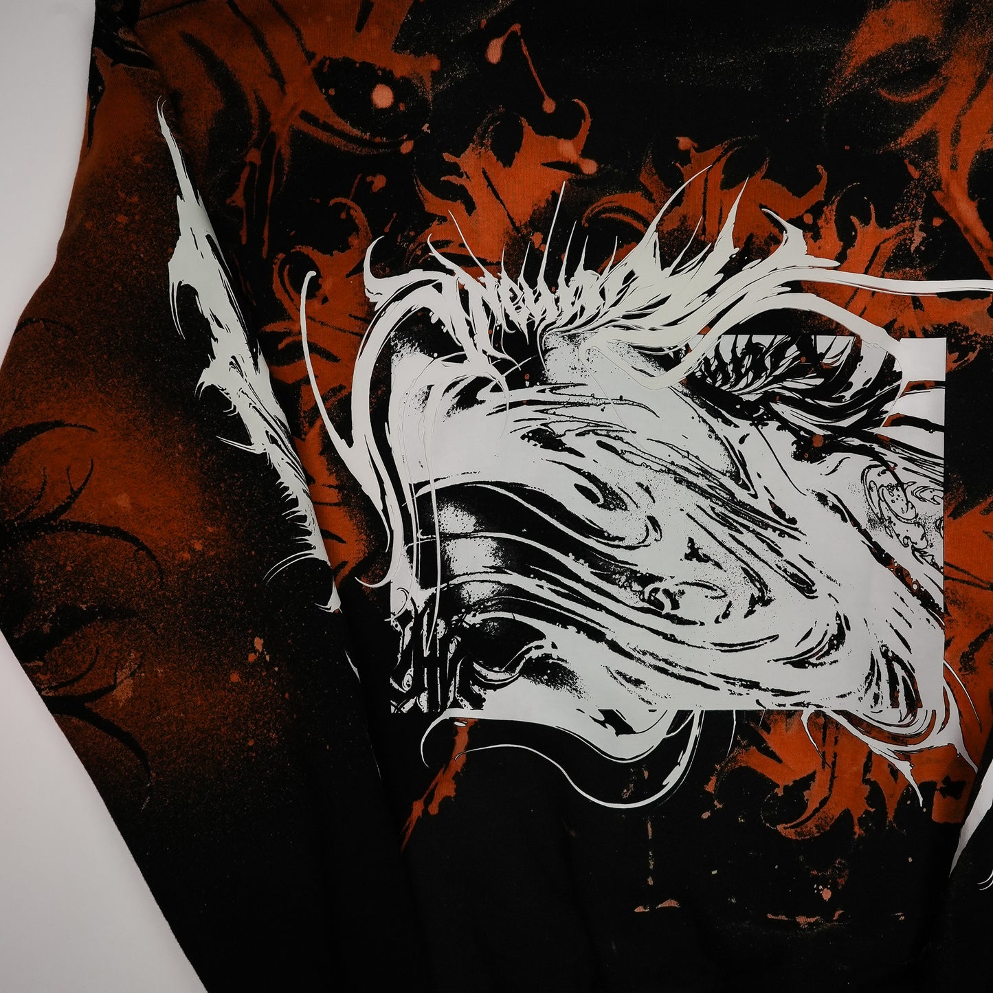 YUMA Hoodie Custom Bleached by @kirsten.tattoo