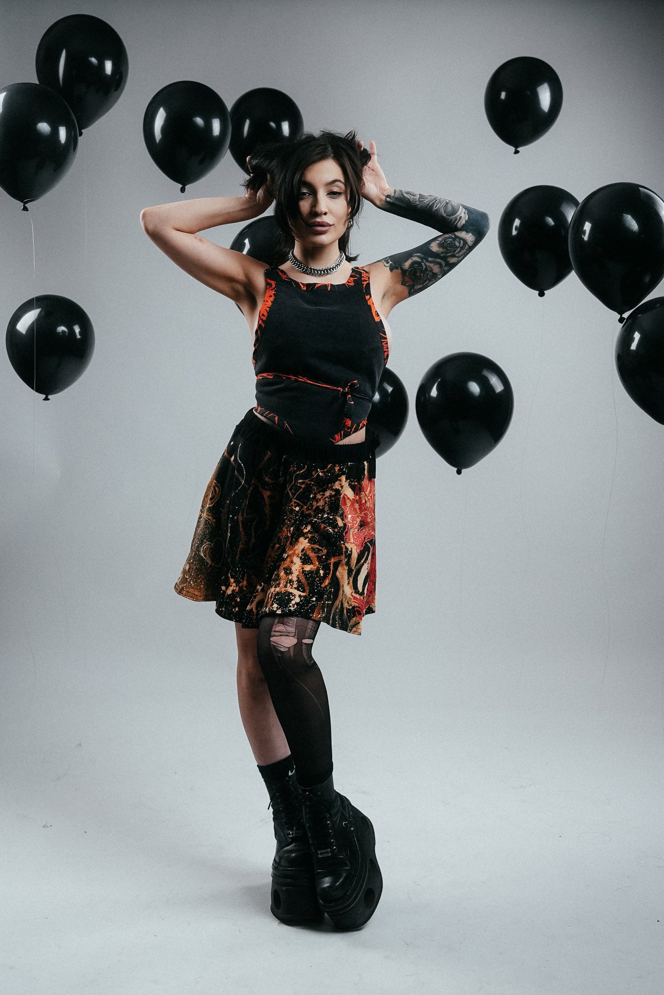 Bleachy Panel Skirt