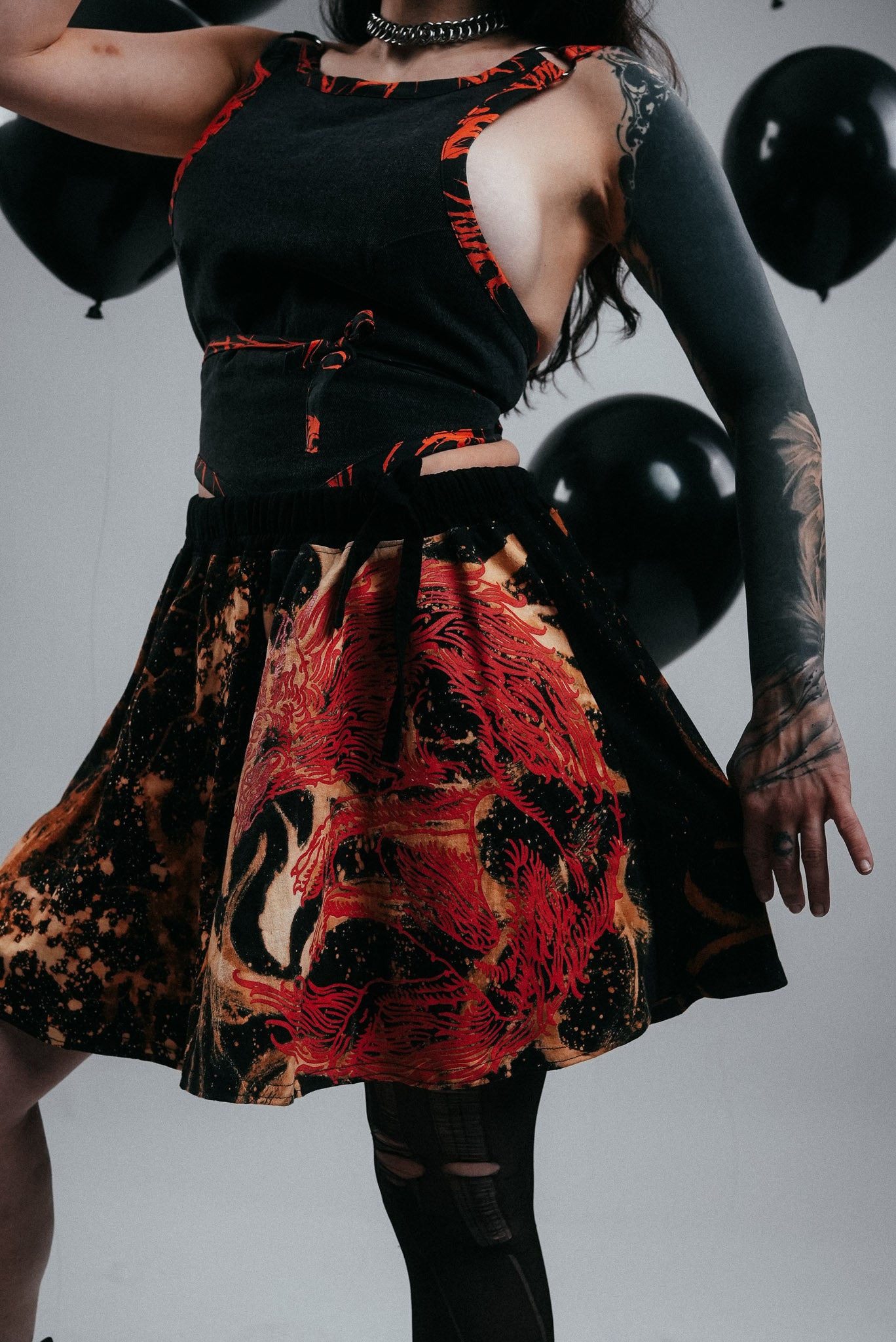 Bleachy Panel Skirt