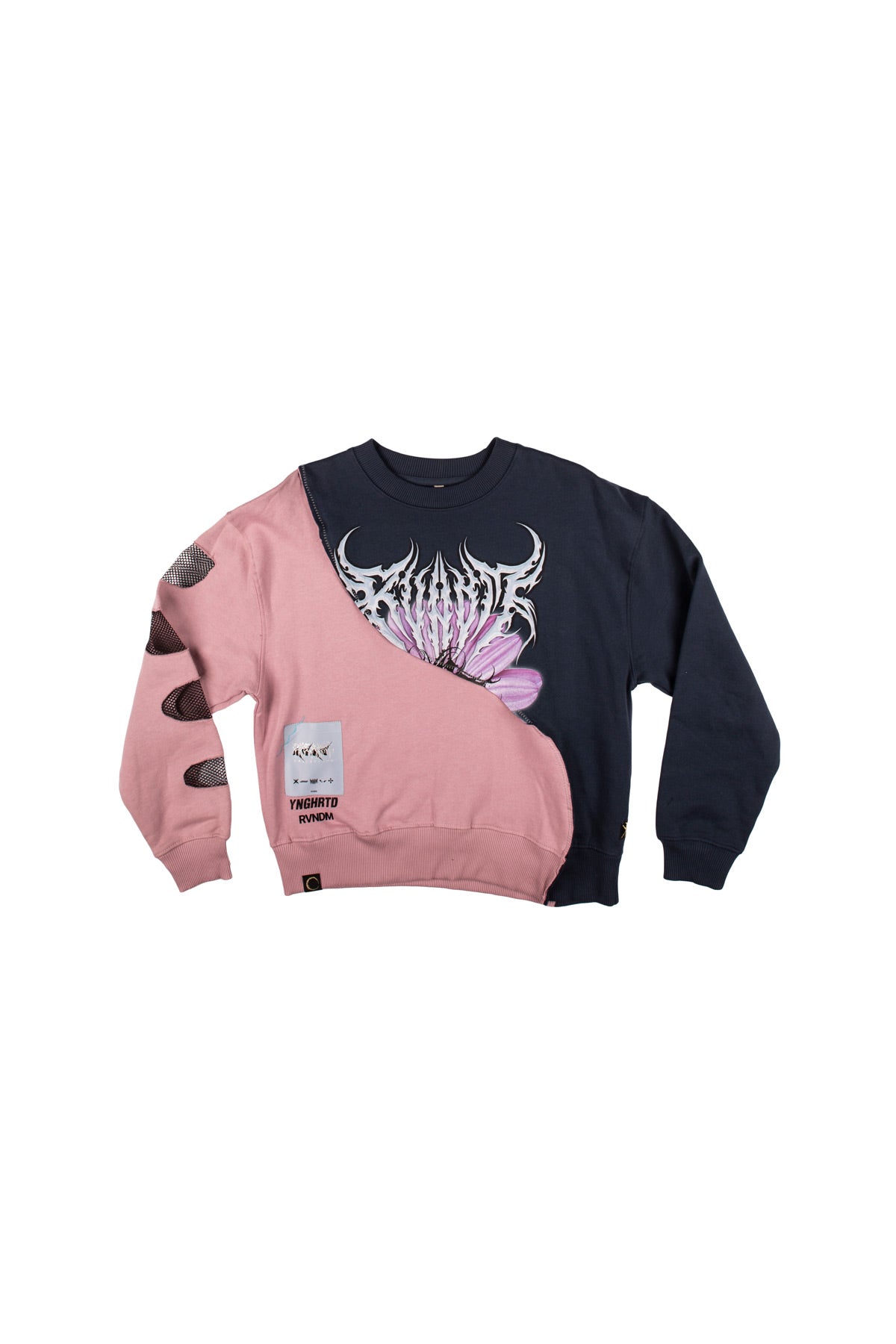 RVNDM & YNGHRTD 'Morphing Bodies' CREWNECK