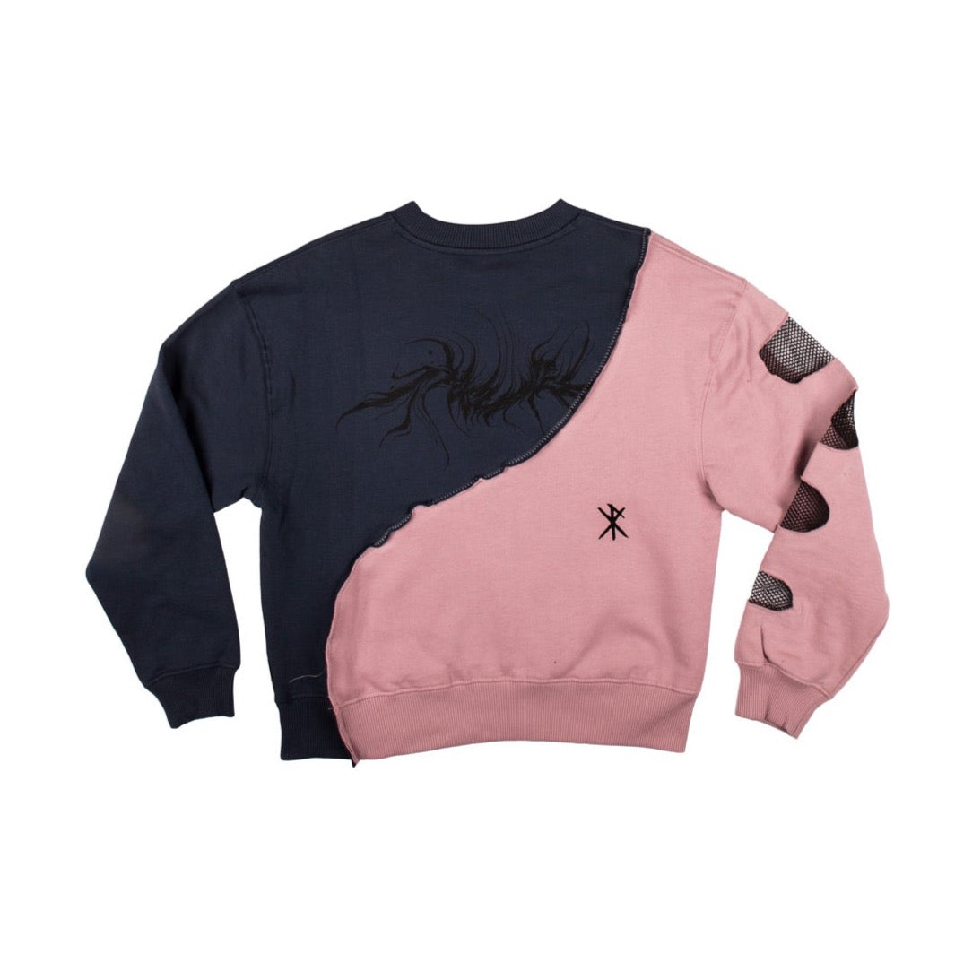 RVNDM & YNGHRTD 'Morphing Bodies' CREWNECK