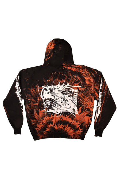 Custom Bleached YUMA Hoodie by @kirsten.tattoo
