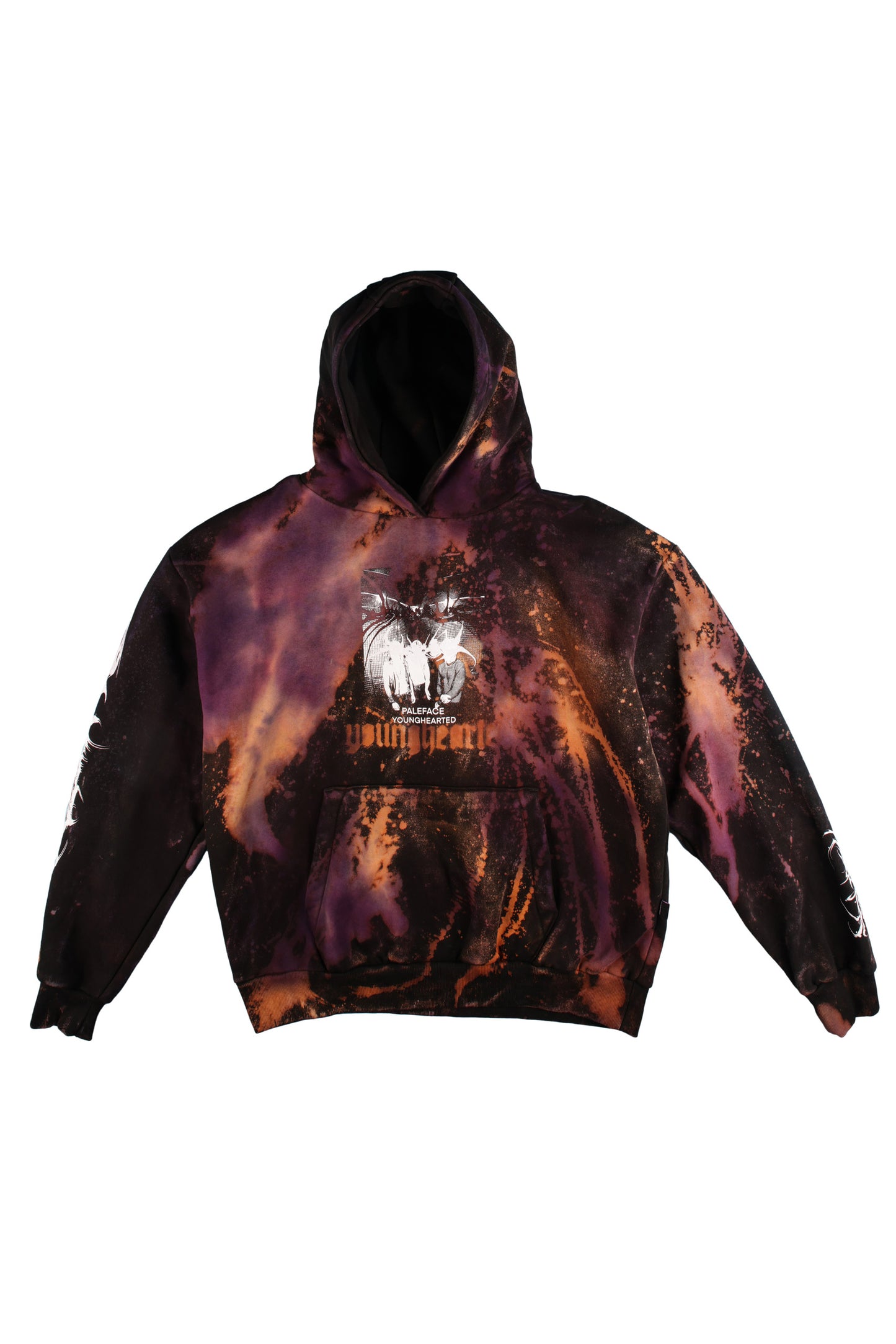 Purple & Orange rust Hoodie
