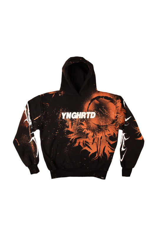 Custom Bleached YUMA Hoodie by @kirsten.tattoo