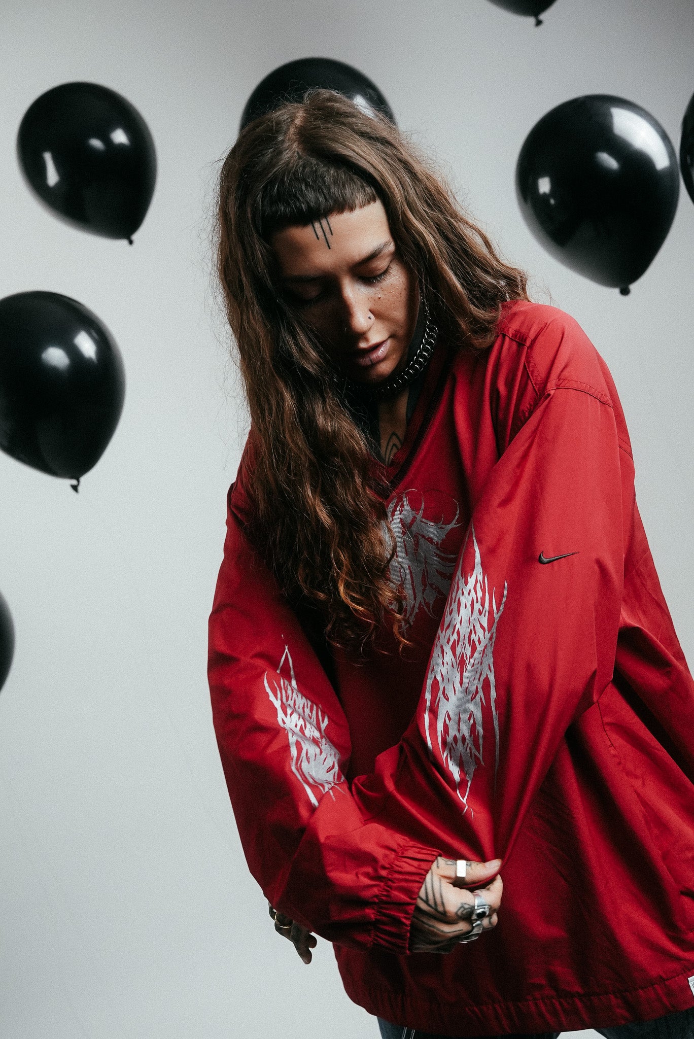 UPCYCLED RED NIKE GOLF LONG SLEEVE