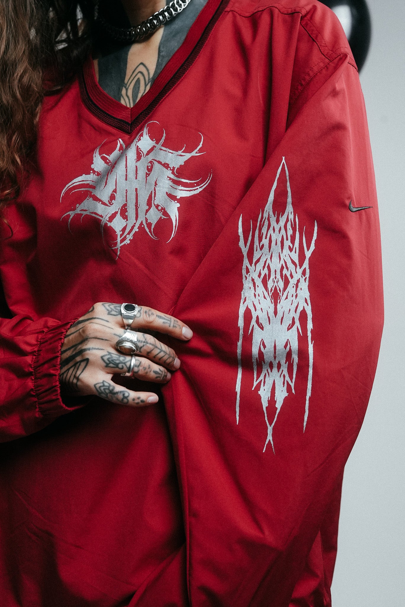 UPCYCLED RED NIKE GOLF LONG SLEEVE