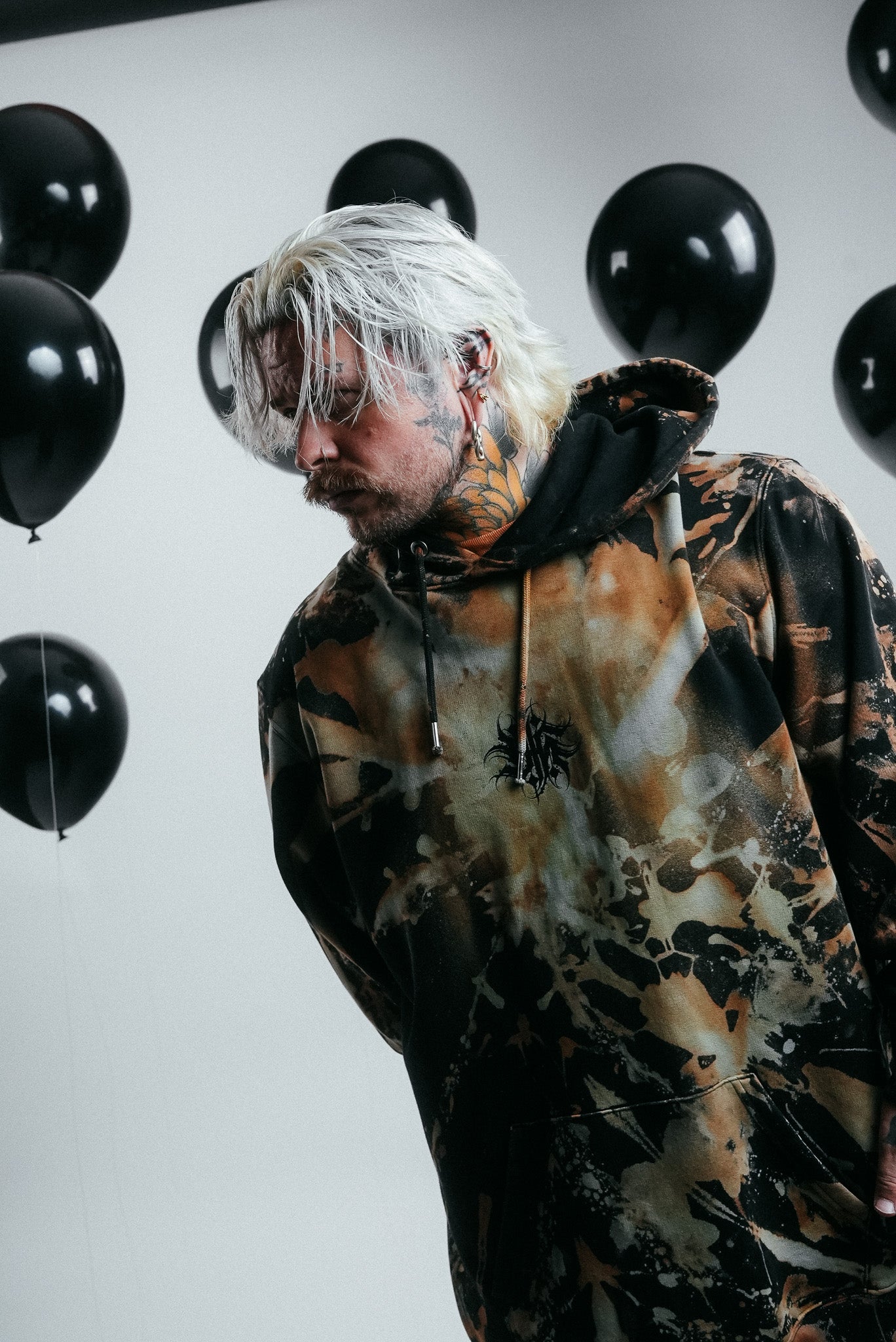 YH BLEACHED RUST HOODIE