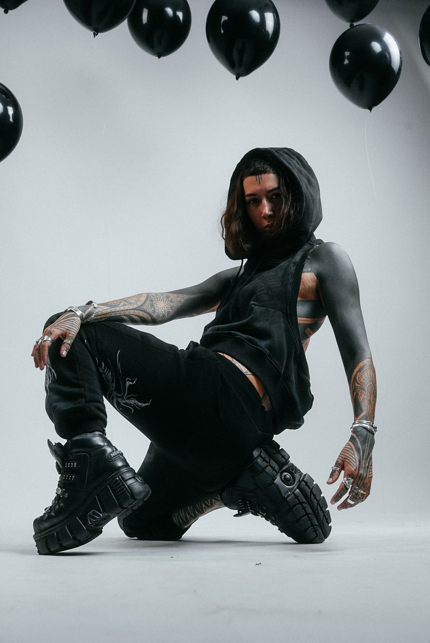 Backflash Hoodie Crop Top