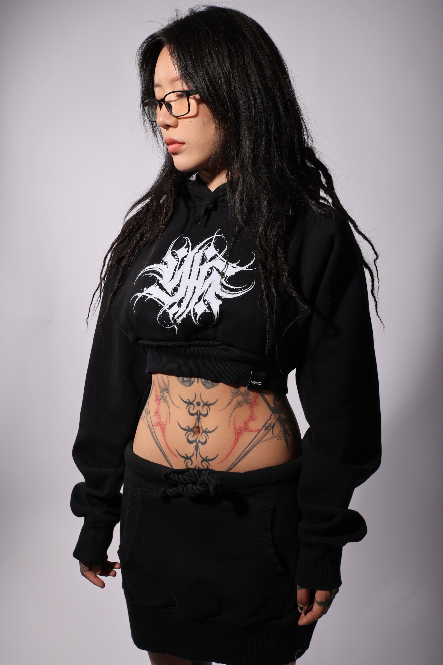 NIS Crop Hoodie