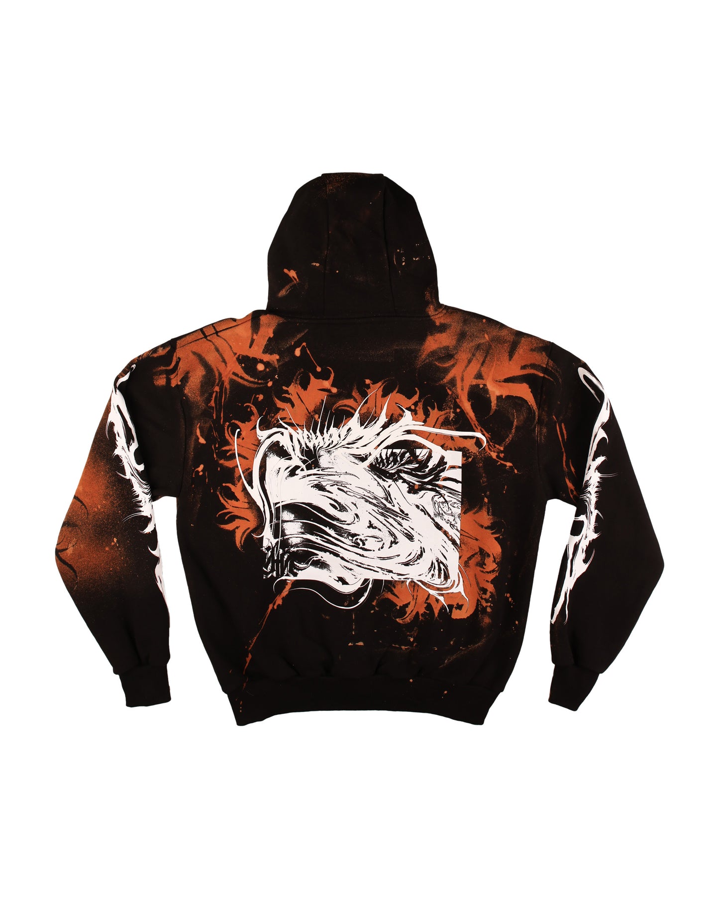 YUMA Hoodie Custom Bleached by @kirsten.tattoo