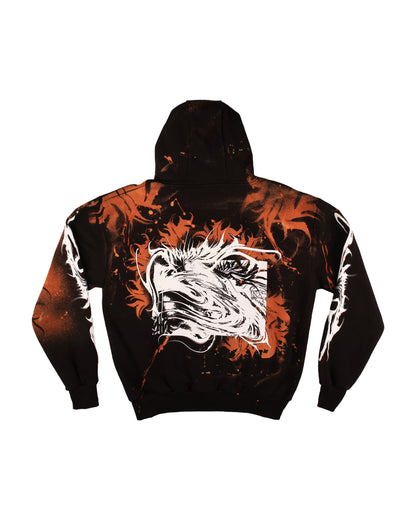 YUMA Hoodie Custom Bleached by @kirsten.tattoo