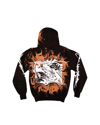Custom Bleached YUMA Hoodie by @kirsten.tattoo