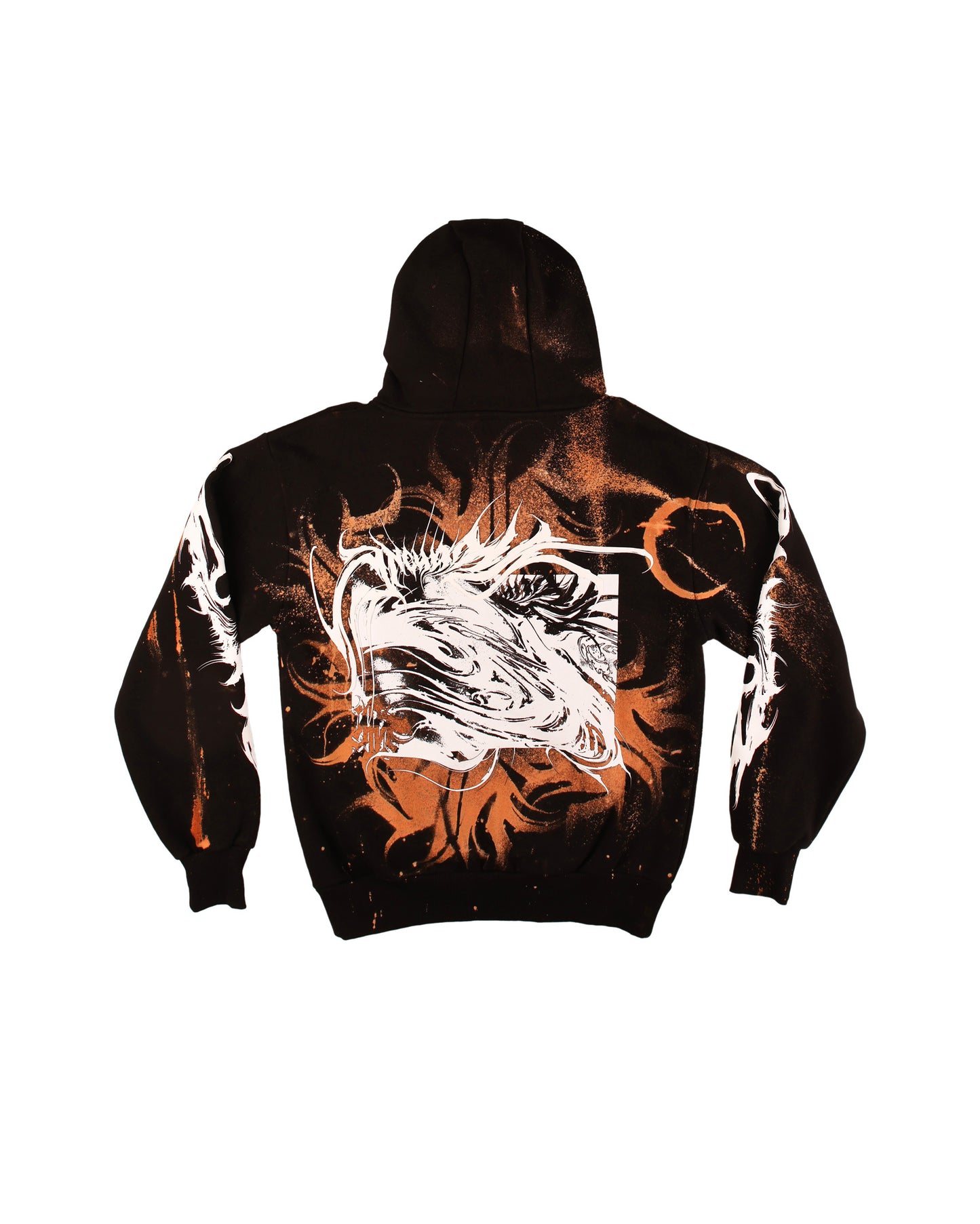 YUMA Hoodie Custom Bleached by @kirsten.tattoo