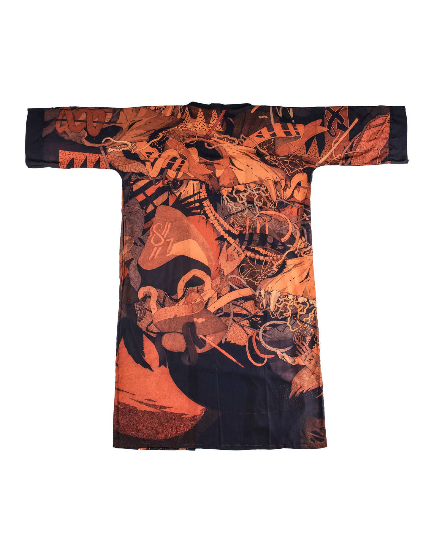 KEOP RUST EXTRA LONG KIMONO