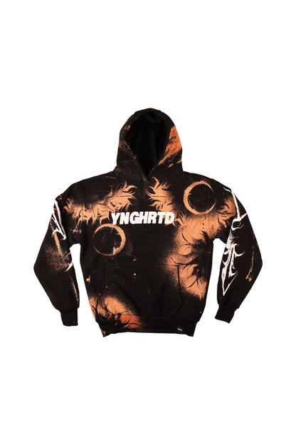 Custom Bleached YUMA Hoodie by @kirsten.tattoo