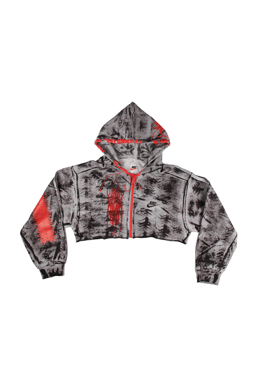 CROPPED NIKE ZIPPER HOODIE
