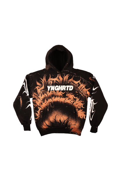Custom Bleached YUMA Hoodie by @kirsten.tattoo