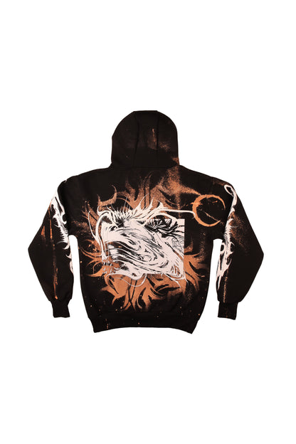 Custom Bleached YUMA Hoodie by @kirsten.tattoo
