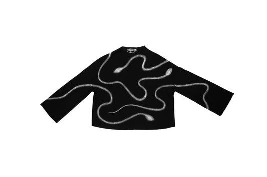 Snake Hand-Painted Sweatshirt