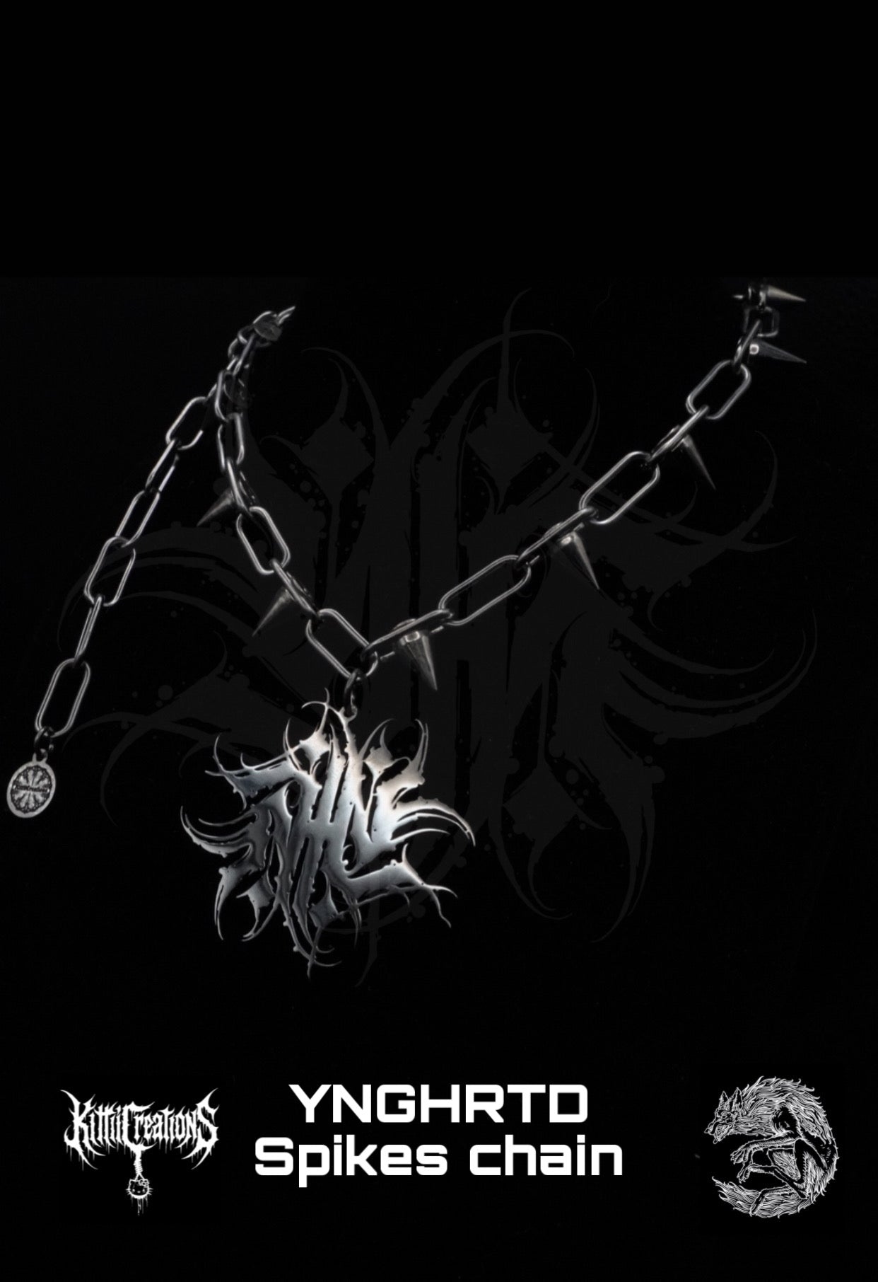 YNGHRTD Spikes Chain