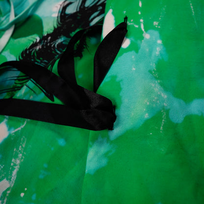 GREEN ACID CROP HOODIE by Mademoiselle Opossum