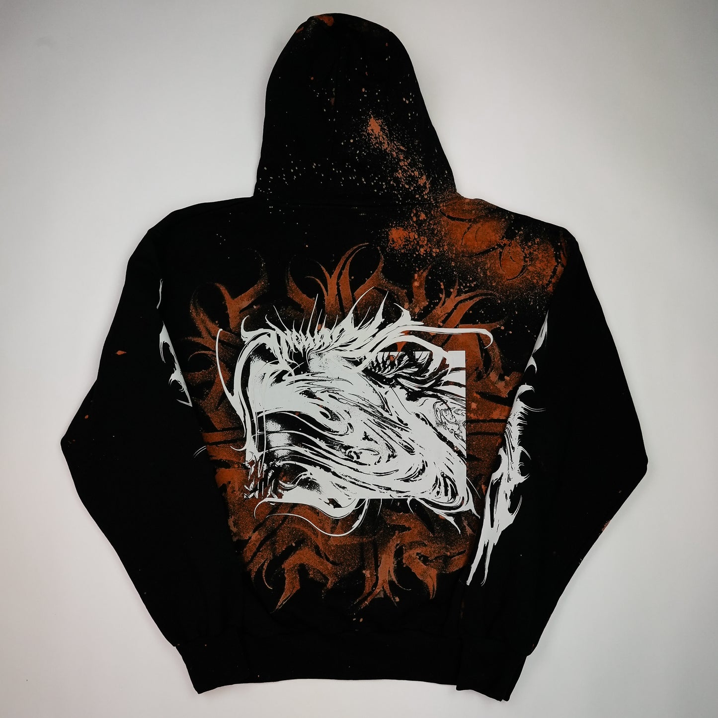 YUMA Hoodie Custom Bleached by @kirsten.tattoo