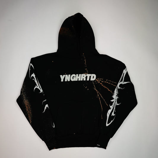 YUMA Hoodie Custom Bleached by @kirsten.tattoo