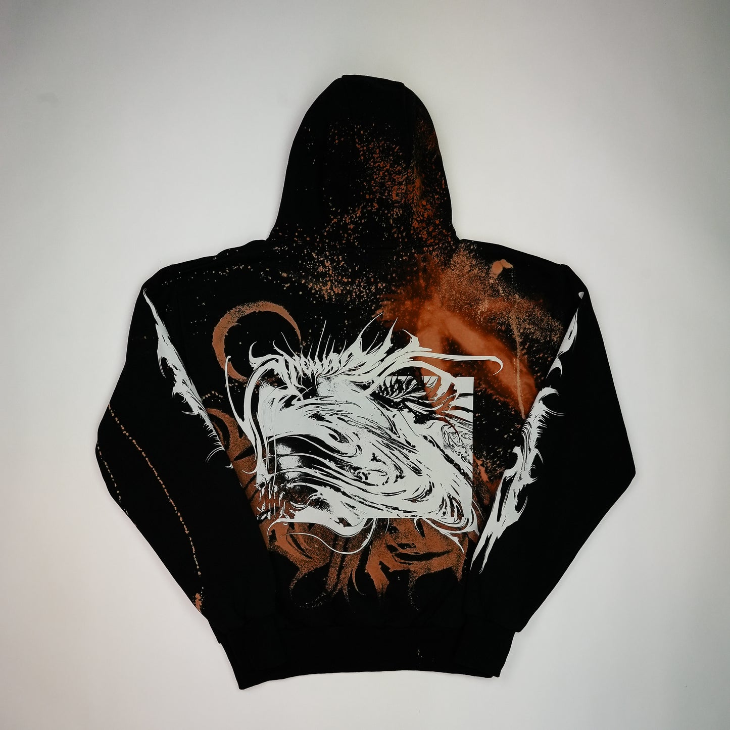 YUMA Hoodie Custom Bleached by @kirsten.tattoo