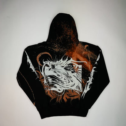 YUMA Hoodie Custom Bleached by @kirsten.tattoo