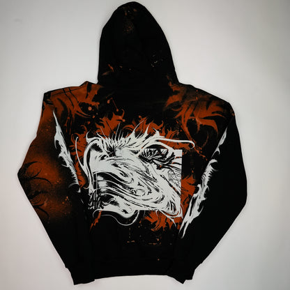 YUMA Hoodie Custom Bleached by @kirsten.tattoo